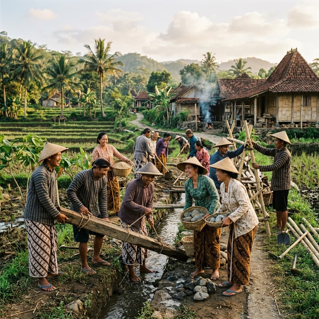 Gotong royong warga Cibun